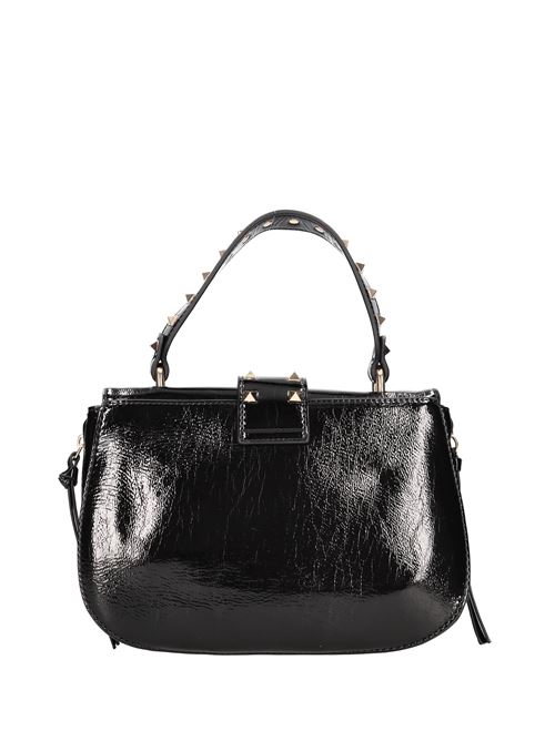 Borsa in vernice LA CARRIE | THUNDER HAND BAG SYNT.NERO